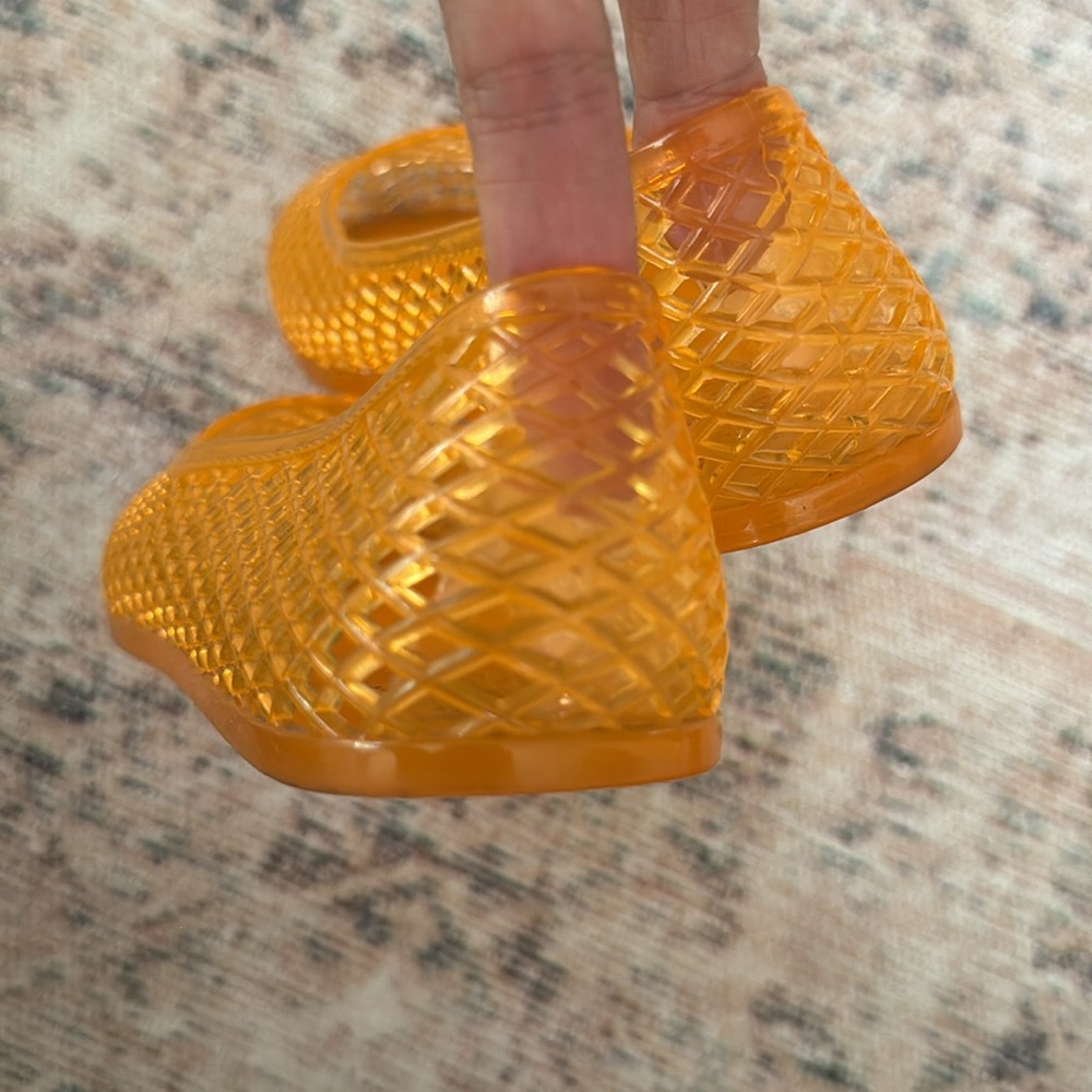 Ancient Greek Sandals Translucent Orange Footwear - Picture 4 of 5